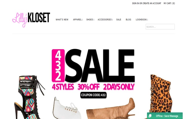 Shopify Website - Lillys Kloset
