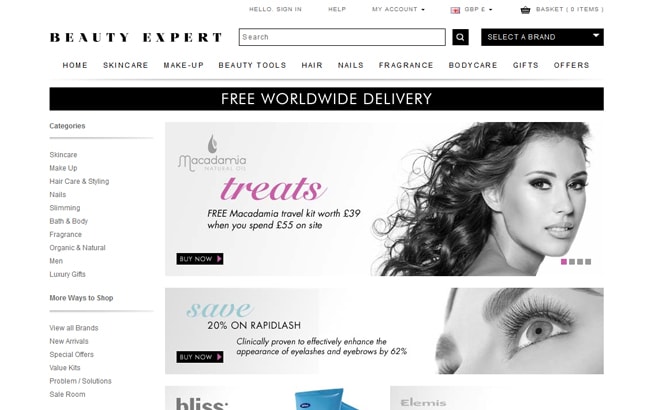 Magento Website - Beauty Experts