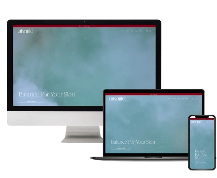 Luisante Shopify development and optimization — beauty and skincare brand