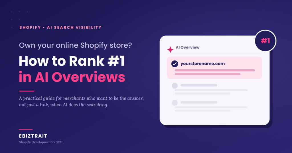 Rank your shopify store in AI