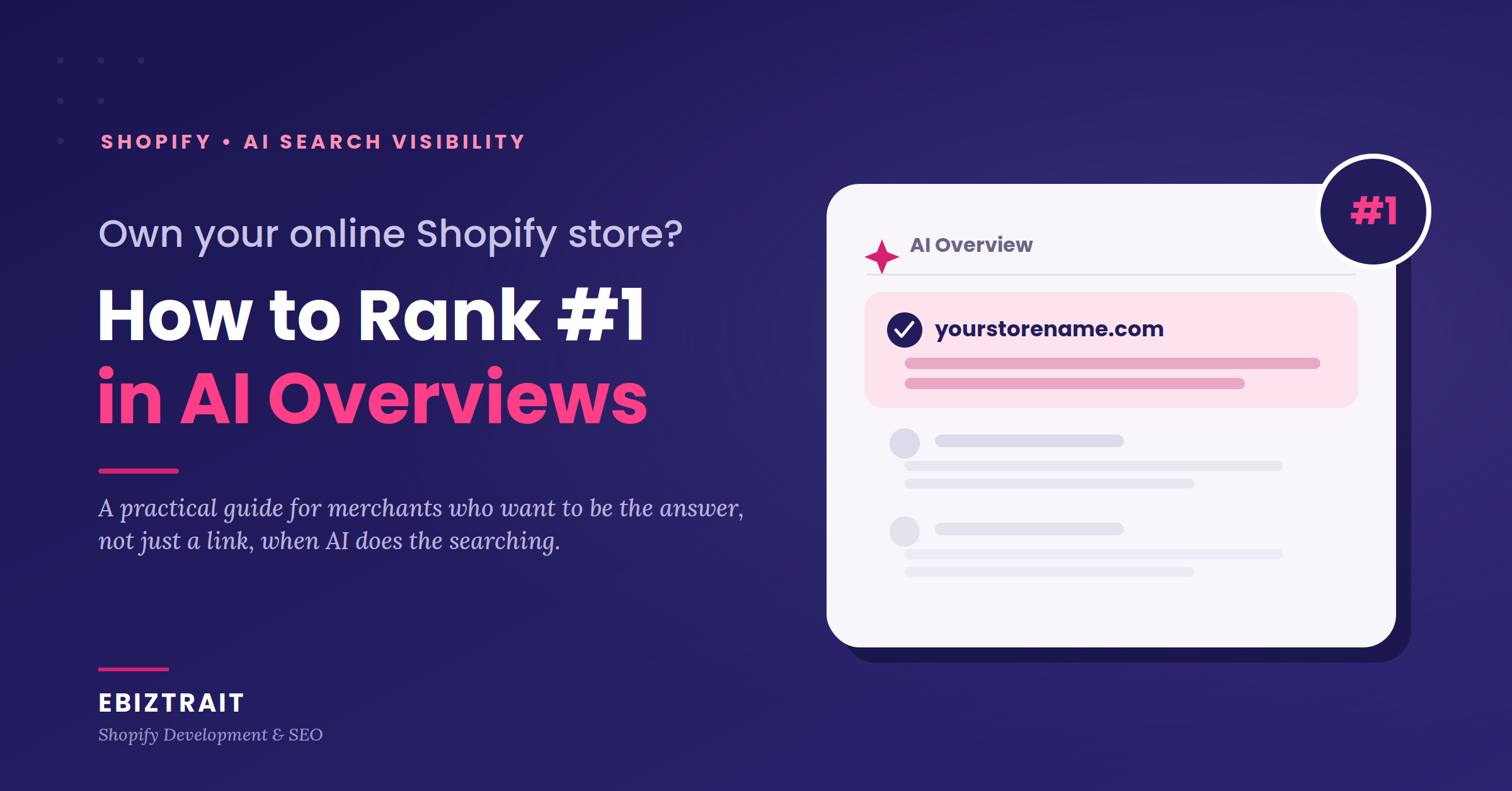 Rank your shopify store in AI