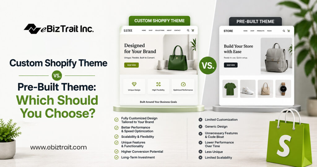 Custom Shopify Theme vs. Pre-Built Theme
